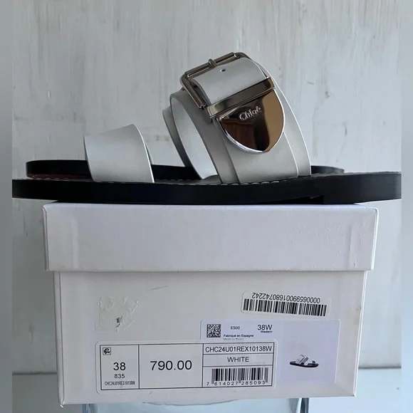 Chloé Rebecca Slide Sandal Size 38 - Picture 12 of 13